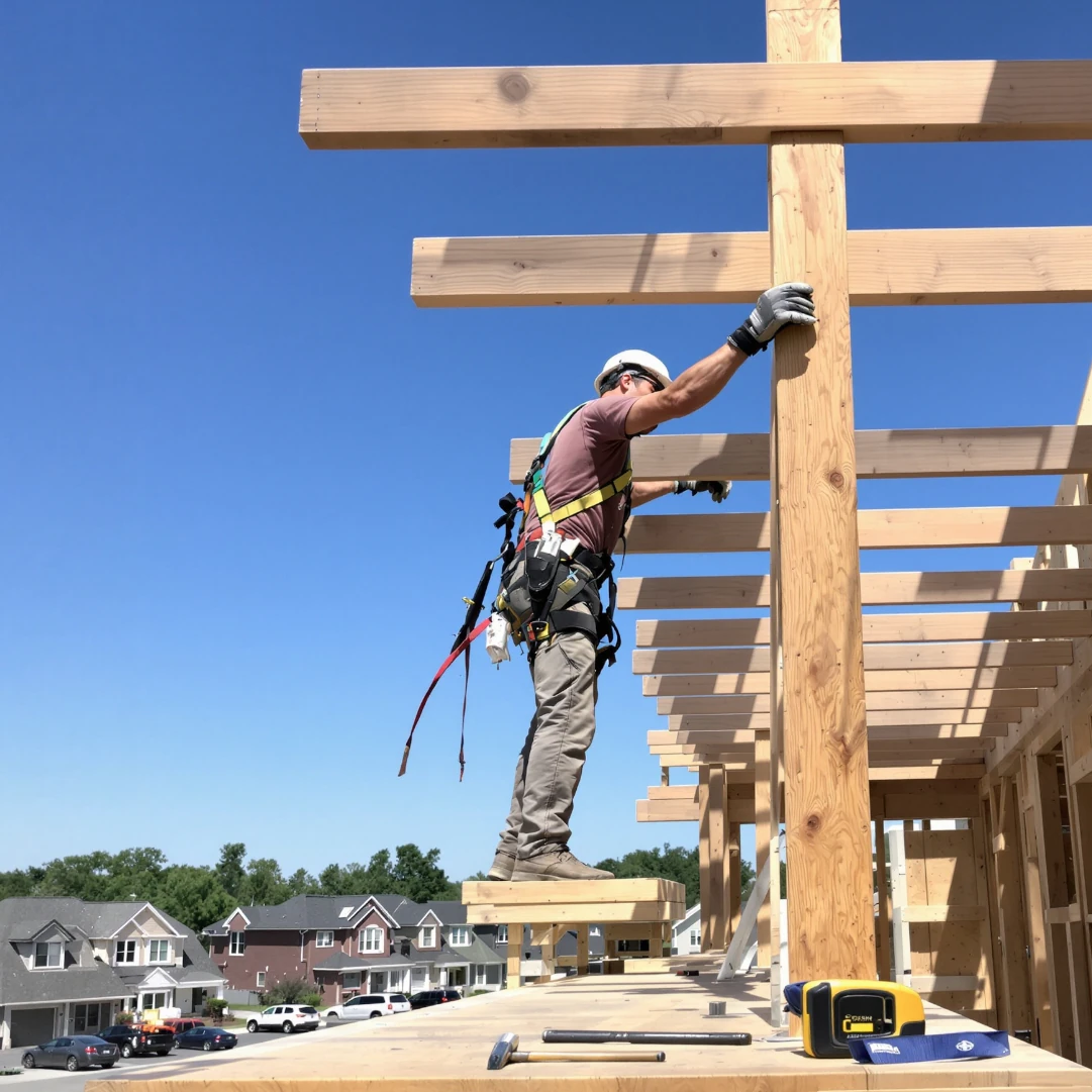 Charpentier au travail